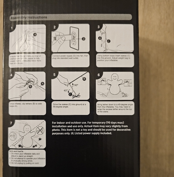 NWT Halloween Spooky Village Inflatable Floating Ghost 3.5 ft - Picture 5 of 10